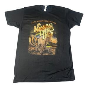 Tultex 50th Anniversary The Marshall Tucker Band Black Graphic Concert T-shirt